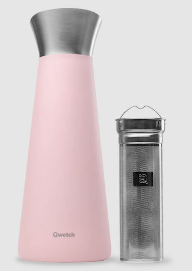 Qwetch Бутилка Термос Неръждаема стомана 1lt Qwetch Pink