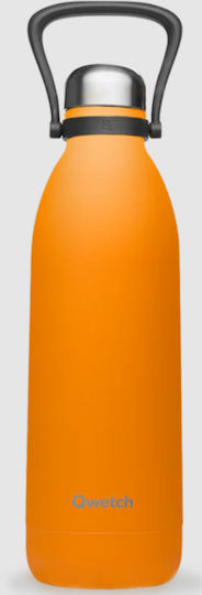 Qwetch Μπουκάλι Θερμός Ανοξείδωτο BPA Free 2lt Qwetch Πορτοκαλί