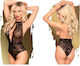 Penthouse Lingerie Κορμακι Ψηλο Λαιμο Μαυρο