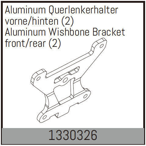 Absima Aluminium Wunschbogenhalterung Vorne Hinten 2 Absima
