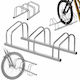 Kadax Suport Pentru 3 Biciclete Din Oțel Argintiu