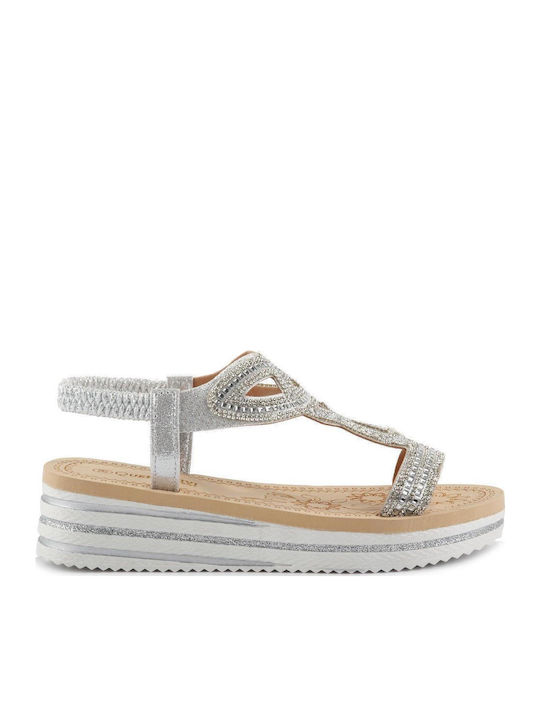 Fshoes Γυναικεία Σανδάλια Ασημί