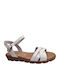 Women's Flat Sandals in White Color