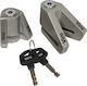 Viro Motorcycle Disc Brake Lock with 6mm Pin in Silver