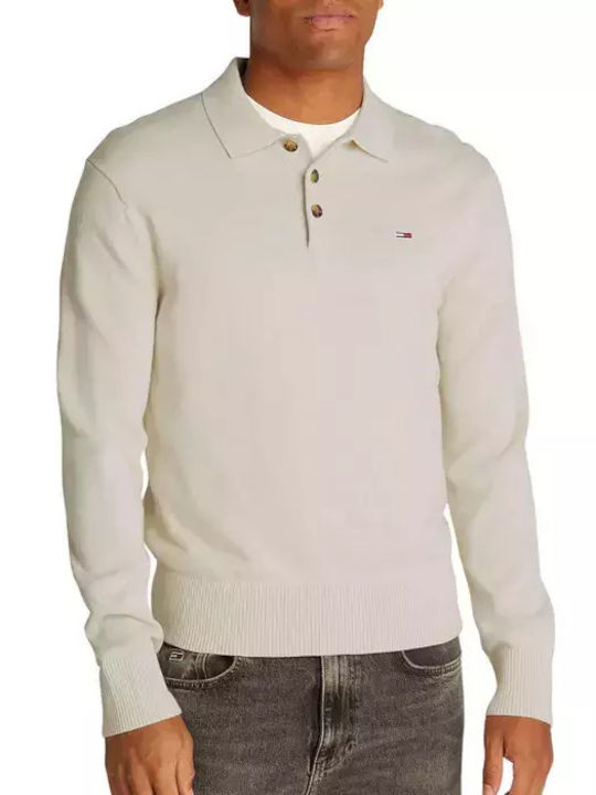 Tommy Hilfiger Поло Блуза с дълъг ръкав Beige