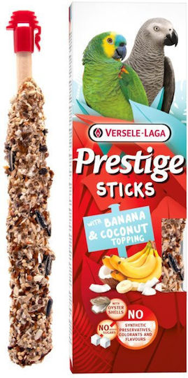 Versele Laga Prestige Sticks Papagali Banane și Nucă de Cocos 2×70g