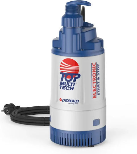 Pedrollo Top Multi-Tech Μονοφασική Αντλία Πηγαδιού 0.75hp με Φλοτέρ 48TPMA070A1U