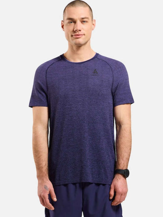 Odlo Tricou Sport Esențial Fără Cusături Albastru