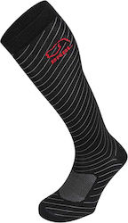 Brbl Ανδρικές Κάλτσες Liner Montana Ski Black-red 39-42