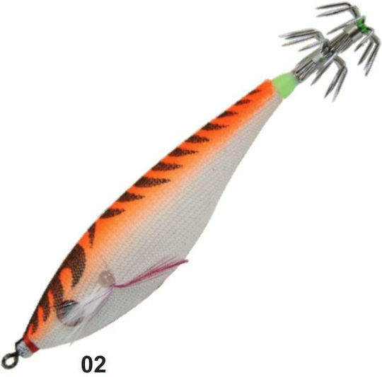Top One Tintenfisch-Jigs Leuchtend 7cm Orange