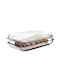 Kadax Ορθογώνιο Πυρίμαχο Σκεύος Γυάλινο 39x23cm 2τμχ