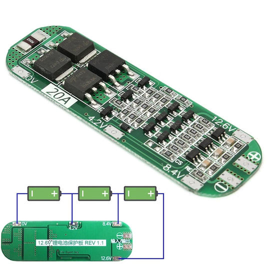 Placă Încărcător Baterie 3s Li-ion 18650 Bms Protecție Celulă 12.6v