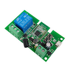 Smartwise Releu Inteligent 1-Gang 5v-32v Comutator Momentan cu Contact Uscat Zigbee + Rf