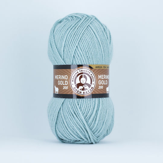 Madame Tricote Paris Merino Gold Mixed Light Green 200m 100gr