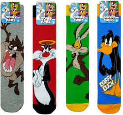 Looney Tunes Ανδρικές Κάλτσες Πολύχρωμες 4Pack Looney Tunes Ανδρικές Κάλτσες Πολύχρωμες 4Pack