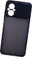 Naxius Rubber Frame Back Cover Black (Poco M4 5G)