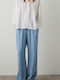 Women's Linen Long Sleeve Shirt White