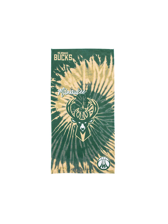Gim Nba Milwaukee Bucks Psychedelic 30x60 Beach Towel Green