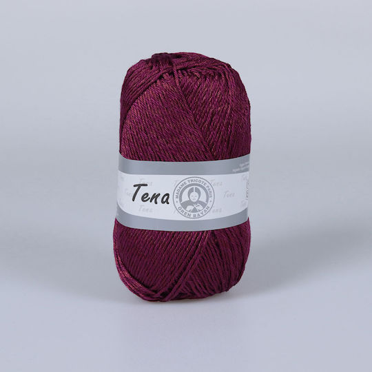 Madame Tricote Paris Tena Mixed Burgundy Iridescent Knitting Yarn 170m 100g