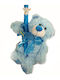 Easter Candle Teddy Bear Sky Blue Colour "Baby Boy" Plush 27cm