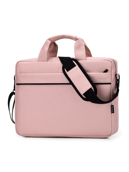 Waterproof Shoulder / Handheld Bag for 15.6" Laptop Pink 6534