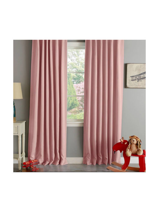 Saray Home Orange Grommet Curtain 140x280cm