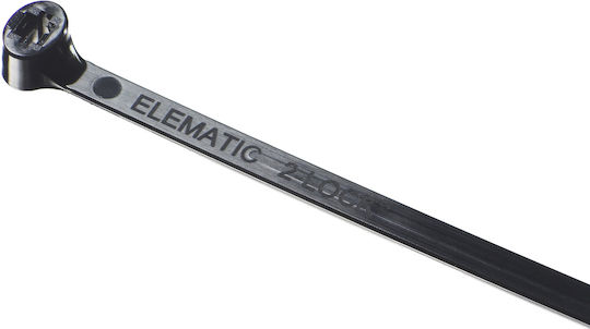 Elematic Plastic Cable Ties in Black Colour 100 pcs 1319