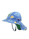 Zoocchini Kids' Hat Fabric Sunscreen Blue