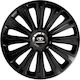 Versaco Car Hubcap Set with Daewoo Emblem 14" 4pcs Black