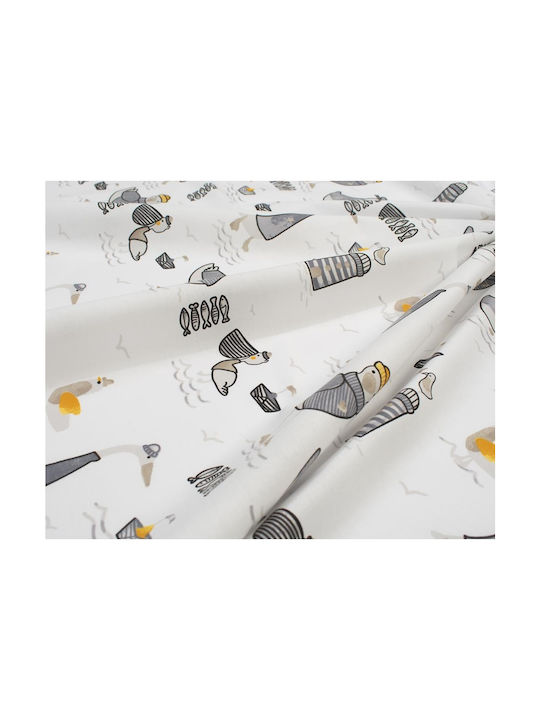 Dimcol Baby Bettlaken Für Wiege Baumwolle Gray 80x110cm