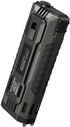 NiteCore Flashlight LED with Maximum Brightness 8000lm EDC37 Black