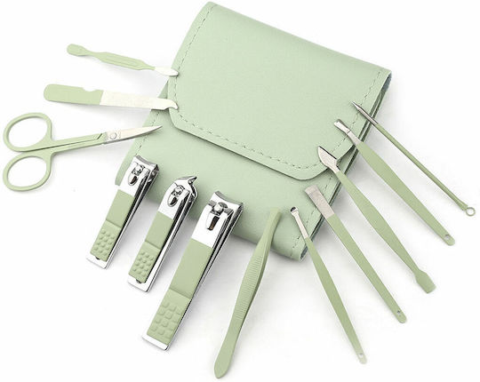Manicure Set Paloma Beauties Higiene Y Bienestar Green 12 Pieces