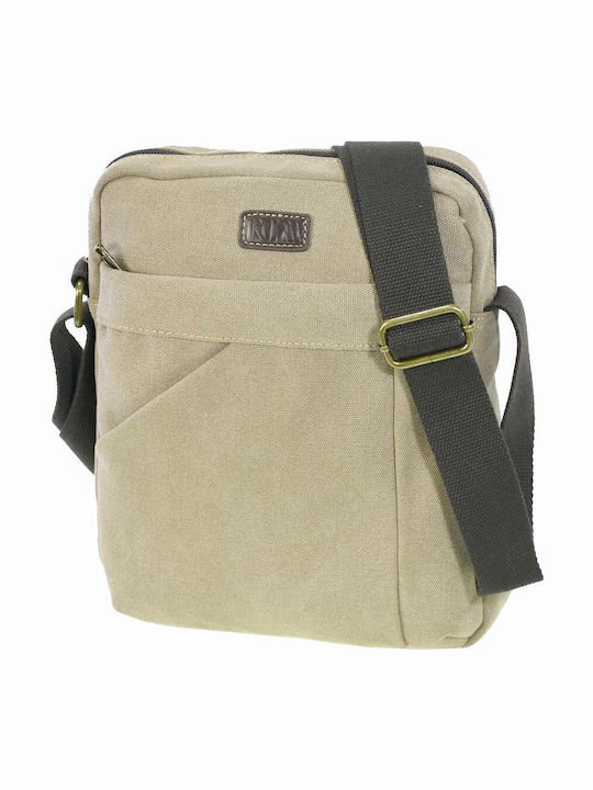 Herrentasche Schulter / Crossbody Beige