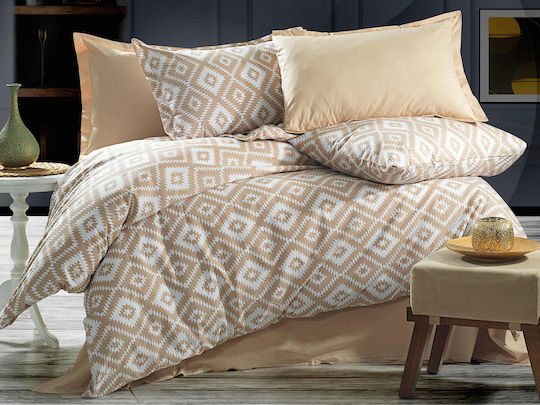 MayHome Duvet Cover Set Cotton Single with Pillowcase 160x240 Geometric