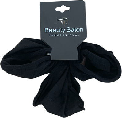 Beauty Salon Hair Scrunchies Black Wide Set 3 Pieces