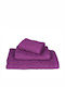 RoNeX Set Prosoape de Baie 3 buc Violet Greutate 500gr/m²