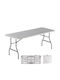 Tisch Zusammenklappbar White, Grey 180x70x74cm