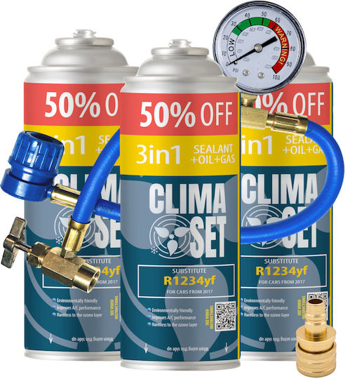 Κιτ Σέρβις Κλιματιστικού Climaset R1234yf 3σε1 Xl