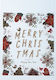 Flowers Christmas Bag for Gift Red 20x6x7cm. 100pcs