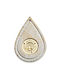 Eye & Plexi K286 Christmas Table Decoration Ceramic Gold L9xW6xD1cm.