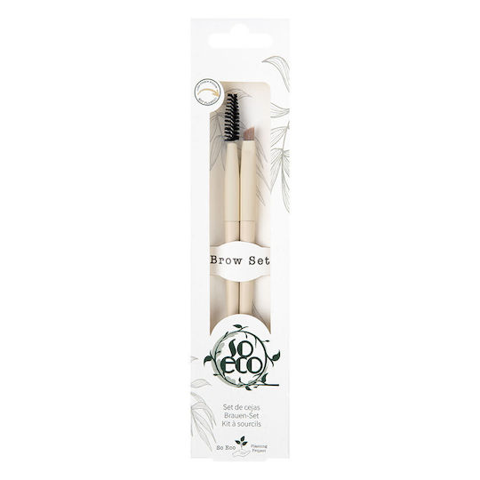 So Eco Set cu Pensule de Machiaj pentru Sprâncene 2buc