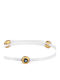Moero Women's Bracelet with design Eye made of Silver Gold Plated
