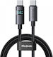 Mcdodo LED USB 2.0 Cable USB-C male - USB-C 100W PD Μαύρο 1.2m 4-53606