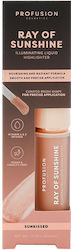 Ray Sunshine Liquid Highlighter Illuminator Sunkissed Profusion Cosmetics 4 Ml