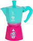 Bialetti Moka Express Stovetop Espresso Pot Pink