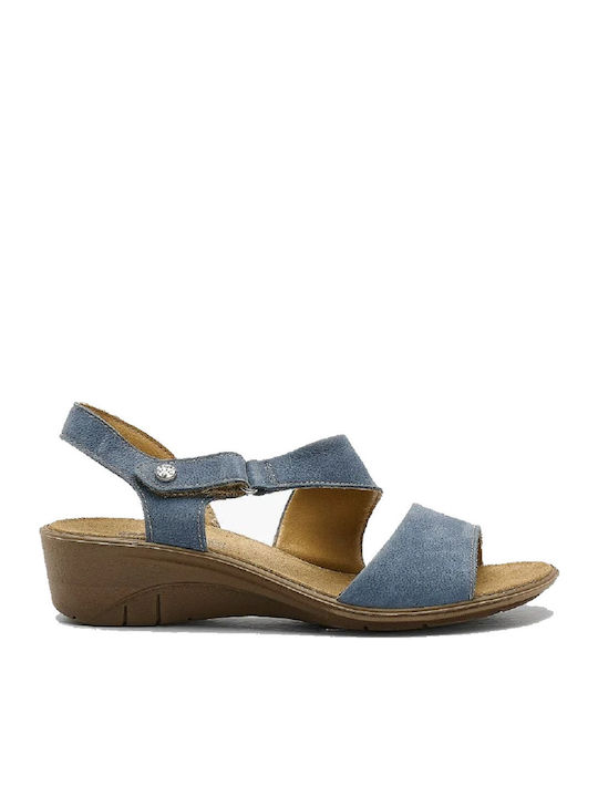 Imac Leder Flache Sandalen für Damen Anatomisch...