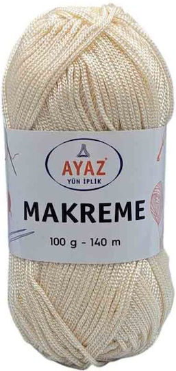 Νήμα Τσάντες Ayaz Makreme 1300 Εκρού 100gr