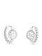 Guess Earrings Hoops made of Steel with Pearls