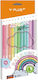 Ξυλομπογιές Jumbo 12 Pastel Rainbow Χρωμάτων Y-plus+