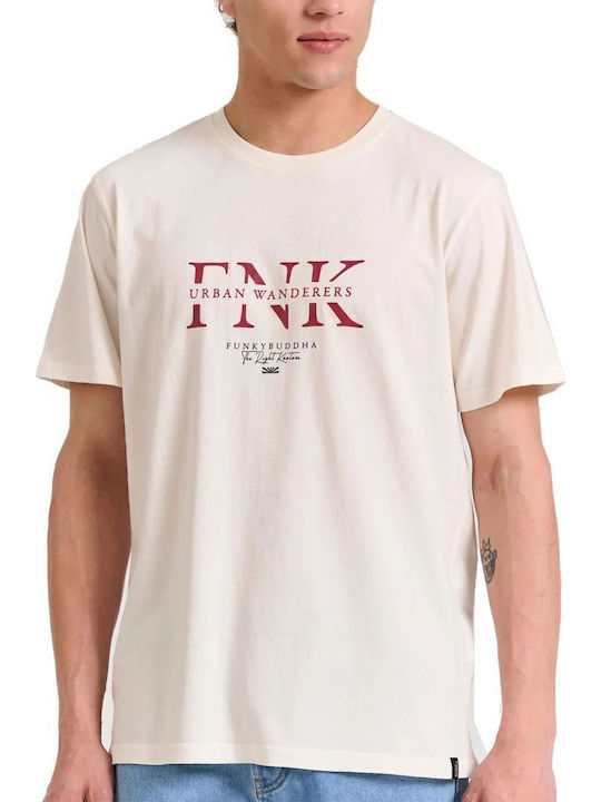 Funky Buddha T-shirt Εκρου